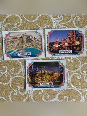 Topps Disneyland 70th Anniversary 3-Card Bundle